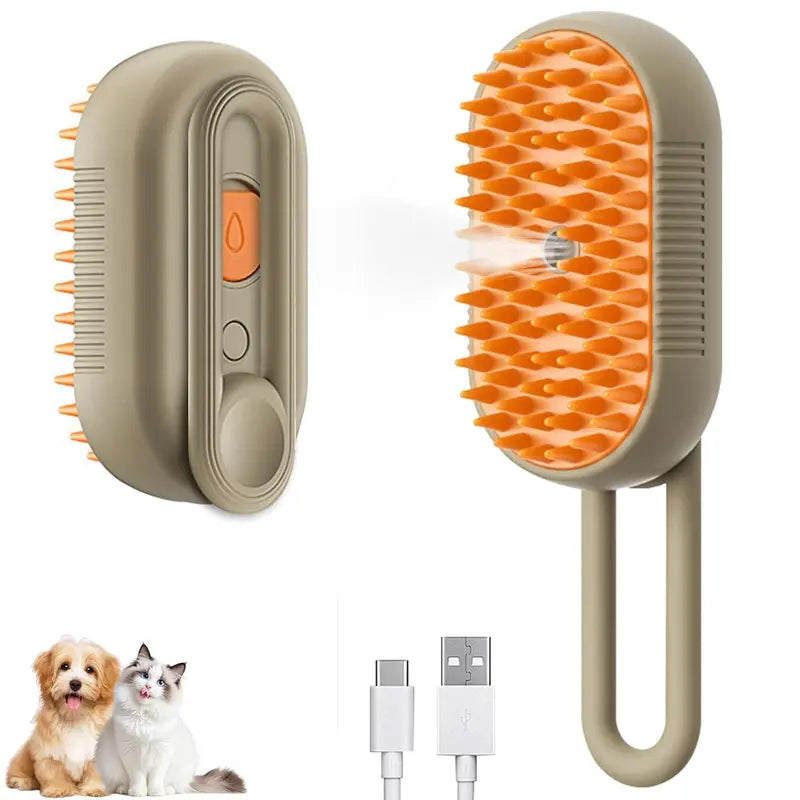 š„Final 3 Hours Buy One Get One FREE! š„3 In1 Pet Steam Brush big sale