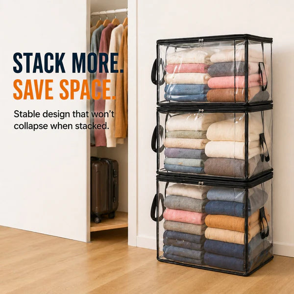 🔥LAST DAY 50% OFF📦Large Heavy-Duty Thick Plastic Clear Storage Bag for Clothes, Moving & Storage big sale