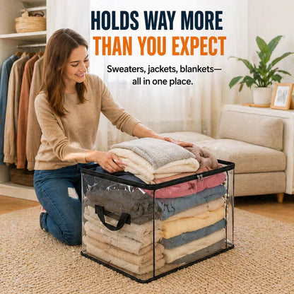 🔥LAST DAY 50% OFF📦Large Heavy-Duty Thick Plastic Clear Storage Bag for Clothes, Moving & Storage big sale