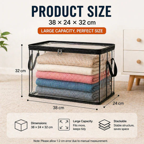🔥LAST DAY 50% OFF📦Large Heavy-Duty Thick Plastic Clear Storage Bag for Clothes, Moving & Storage big sale