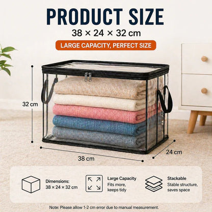 🔥LAST DAY 50% OFF📦Large Heavy-Duty Thick Plastic Clear Storage Bag for Clothes, Moving & Storage big sale