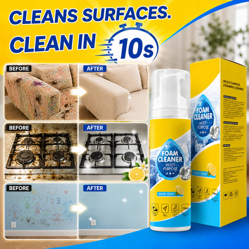 🔥Last Day 50% OFF🔥 Foam No-Rinse Cleaner — Spray, Wipe & Done
