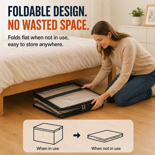 🔥LAST DAY 50% OFF📦Large Heavy-Duty Thick Plastic Clear Storage Bag for Clothes, Moving & Storage big sale